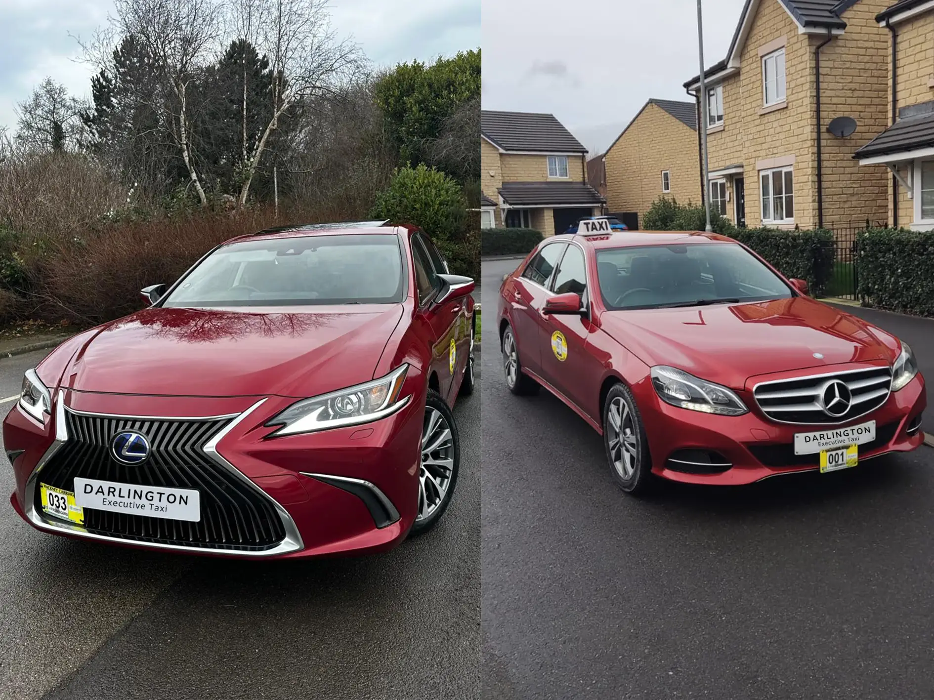 lexus and mercedes taxi