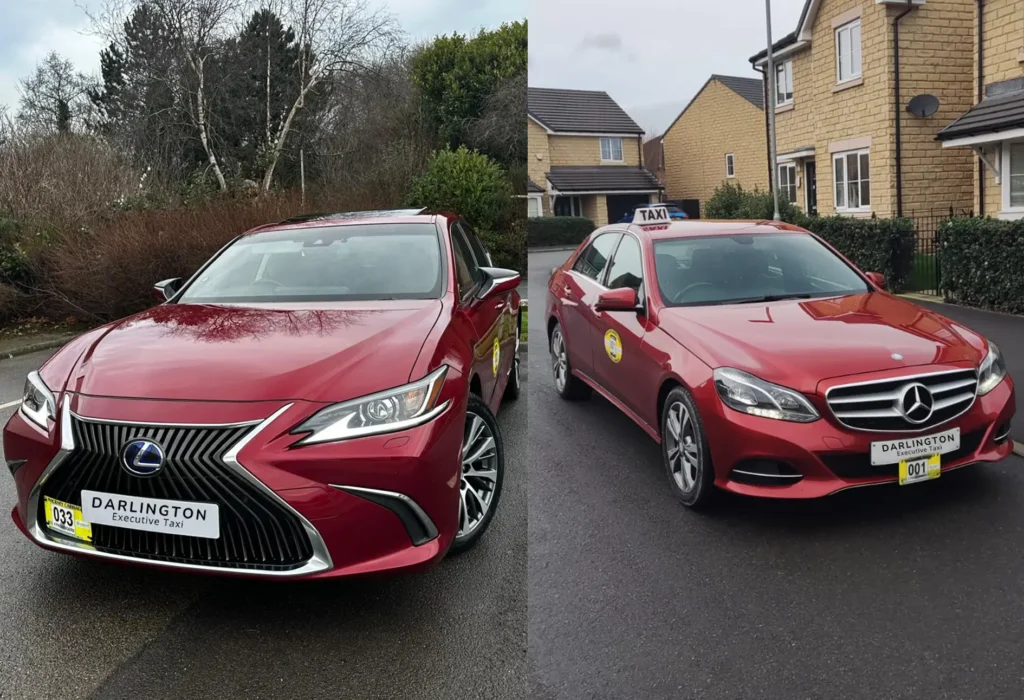 lexus and mercedes taxi